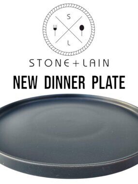 NEW Stone Lain Stoneware Round Dinner Plate Dinnerware Gray Replacement Matte Mi
